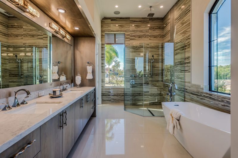 Wide View of Renovated Bathroom